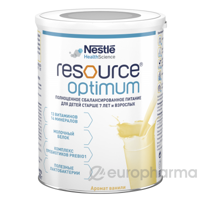 Nestle смесь Resource Optimum для детей с 7 лет 400 г