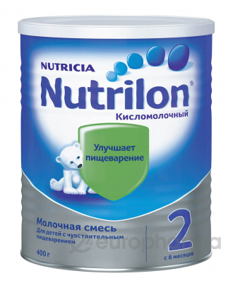 Nutrilon смесь Кисломолочная 2 для детей с 6 месяцев 400 г