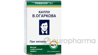 Капли Огаркова №5 Форте (при запорах) 50 мл Капли Огаркова №5 Форте (при запорах) 50 мл