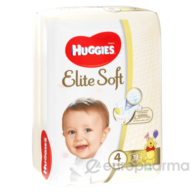 Huggies подгузники Elite Soft 4 (8-14 кг) № 19 шт