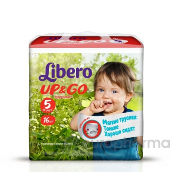 Libero Подгузники Up & Go maxi plus 5 №16 (5586) Libero Подгузники Up & Go maxi plus 5 №16 (5586)