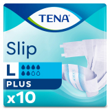 TENA Slip Plus подгузники для взрослых размер Large 10 шт