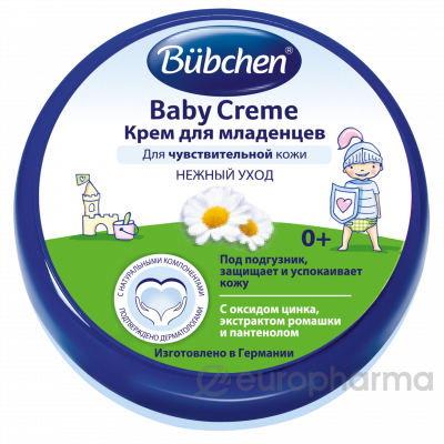 Buebchen крем для чувствительной кожи для младенцев 150 мл