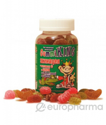 Gummi King Эхинацея + Вит С №60, драже жев. Gummi King Эхинацея + Вит С №60, драже жев.