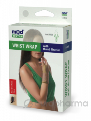 Бандаж на лучезапястный сустав с фиксацией пальца МеdTextile арт 8552,L/XL