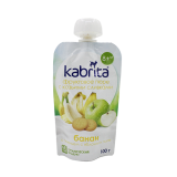 Kabrita пюре фруктовое с козьими сливками "Банан с печеньем" 8+ 100 г