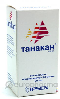 Танакан 30 мл, раствор Танакан 30 мл, раствор