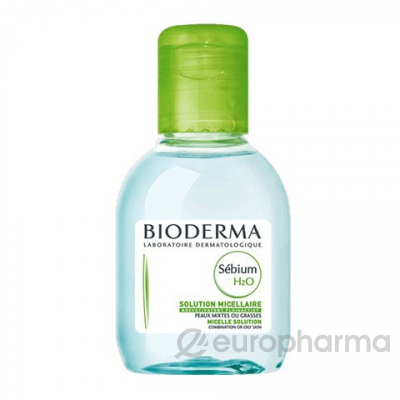 Bioderma мицелловый раствор,мягкое очищение удаление макияжа SEBIUM Н2О 100 мл