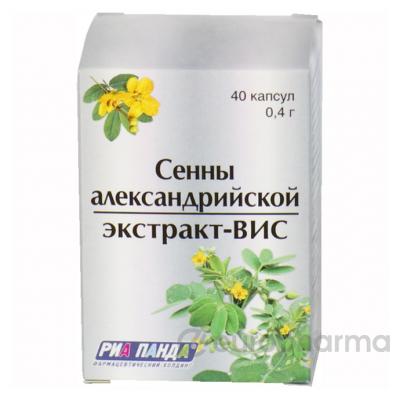 Сенны алек.экст. ВИС 0,4 г, №40, капс. Сенны алек.экст. ВИС 0,4 г, №40, капс.