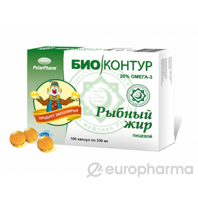 Рыбий жир (халяль) №100 капс Рыбий жир (халяль) №100 капс