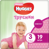 Huggies Подгузники-трусики LW3 Conv 19*4 Girl