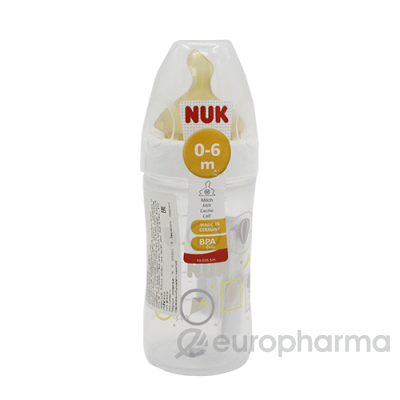 Nuk бутылочка с латексной соской для кормления с 0 месяцев 150 мл
