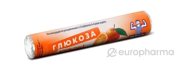 Глюкоза с витамином С с натур.плодовыми порошками №18 табл апельсин Глюкоза с витамином С с натур.плодовыми порошками №18 табл апельсин