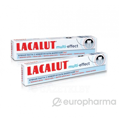 Lacalut зубная паста multi effect 75 мл