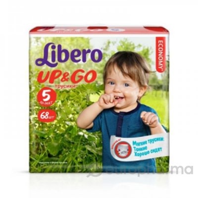 Libero Подгузники NEW Up&Go Maxi Plus(68)10-14кг(5)(5526)эк Libero Подгузники NEW Up&Go Maxi Plus(68)10-14кг(5)(5526)эк