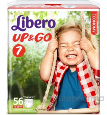 Libero Подгузники NEW Up&Go XL Plus, гига (56) 16-26 (7) (5524) Libero Подгузники NEW Up&Go XL Plus, гига (56) 16-26 (7) (5524)