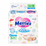 Merries подгузники S24 (4-8кг)