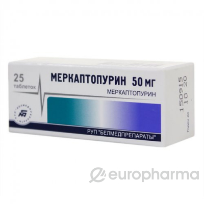 Меркаптопурин 50 мг, №50, табл. Меркаптопурин 50 мг, №50, табл.