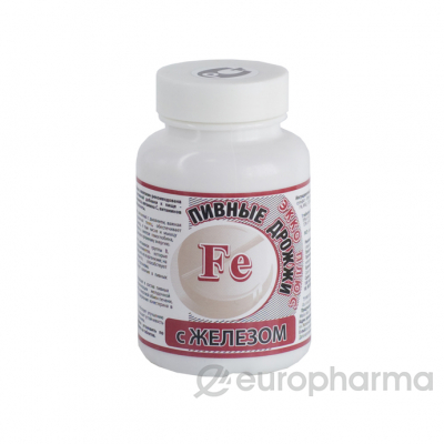 Дрожжи пивные с Fe №100, табл.