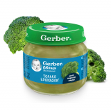 Gerber пюре брокколи для детей с 4 месяцев 80 г