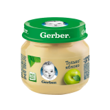 Gerber пюре яблоко для детей с 4 месяцев 80 г