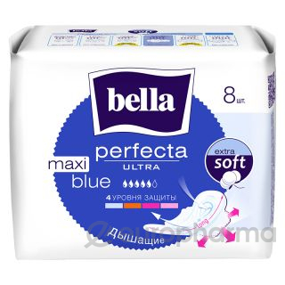 Bella прокладки Perfecta Ultra Maxi Blue гигиенические № 8 шт