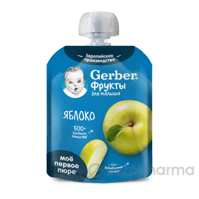 Gerber пюре яблоко для детей с 4 месяцев 90 г