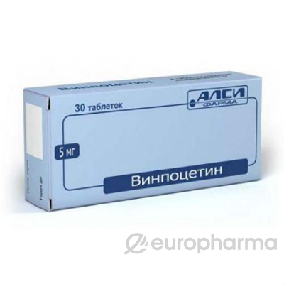 Винпоцетин 5 мг №30 табл