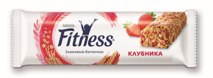 Nestle батончик Fitness клубника злаковый 23,5 г