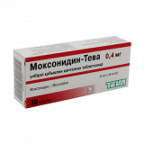 Моксонидин Тева 0,4 мг № 30 табл п/плён оболоч