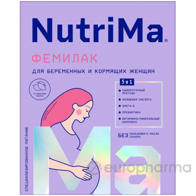 NutriMa питание Фемилак на молочной основе для беременных и кормящих матерей 350 г