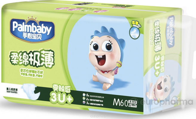Palmbaby подгузники M (6-11кг) 60 шт Palmbaby подгузники M (6-11кг) 60 шт