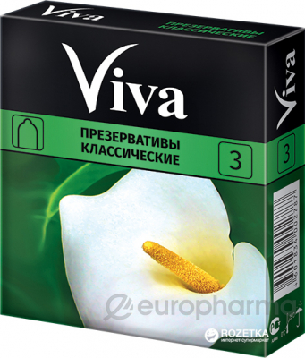 Презерватив Viva №3 классические Презерватив Viva №3 классические