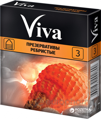 Презерватив Viva №3 ребристые Презерватив Viva №3 ребристые