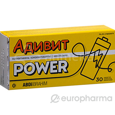 Адивит POWER табл, №30 Адивит POWER табл, №30