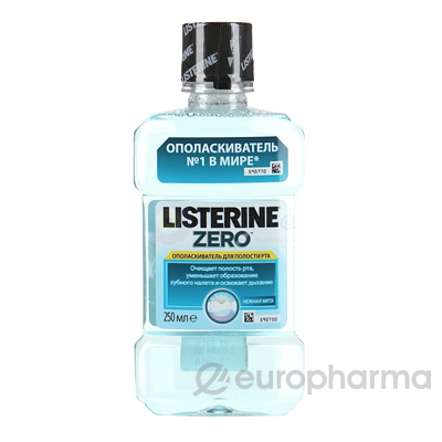 Listerine ополаскиватель для рта zero 250 мл