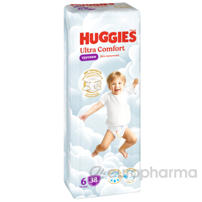 Huggies трусики 6 (16-22 кг) для мальчиков № 44 шт