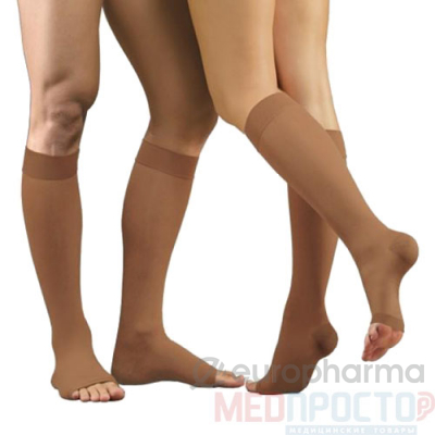 Гольфы компр. 1 кл. с мысками LUX, разм.3, рост 1, карамель Гольфы компр. 1 кл. с мысками LUX, разм.3, рост 1, карамель