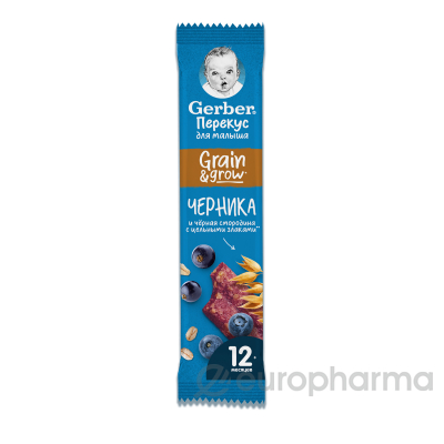 Gerber ДО-РЕ-МИ фруктово-злаковые батончики черника ежевика 25 гр