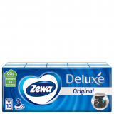 Zewa Deluxe белые носовые платки, 3 слоя, 10 шт х 10 пачек