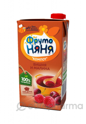 Фрутоняня 0,5 л. Напиток вишнево-малиновый Фрутоняня 0,5 л. Напиток вишнево-малиновый