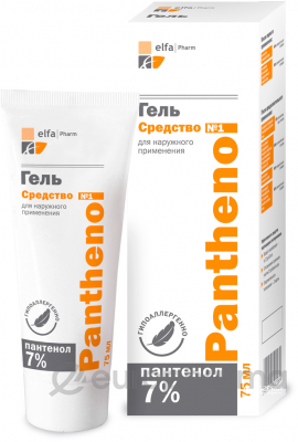 Panthenol гель для наружного примененния 75 мл Panthenol гель для наружного примененния 75 мл