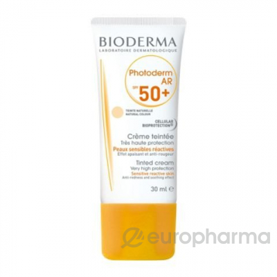 Bioderma крем с тональным эффектом PHOTODERM CREME AR SPF 50+ 30 мл Bioderma крем с тональным эффектом PHOTODERM CREME AR SPF 50+ 30 мл