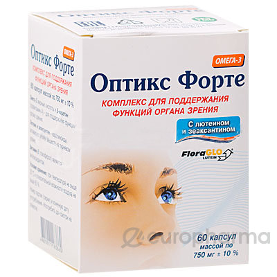 Оптикс Форте 750 мг, №60, табл.