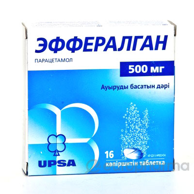Эффералган 500 мг, №16, шипуч. табл.