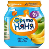 Фрутоняня пюре яблоко банан 100 г