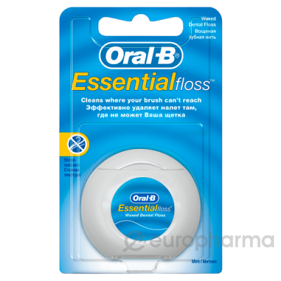 Oral-B зубная нить essential flossb мятная 50 м