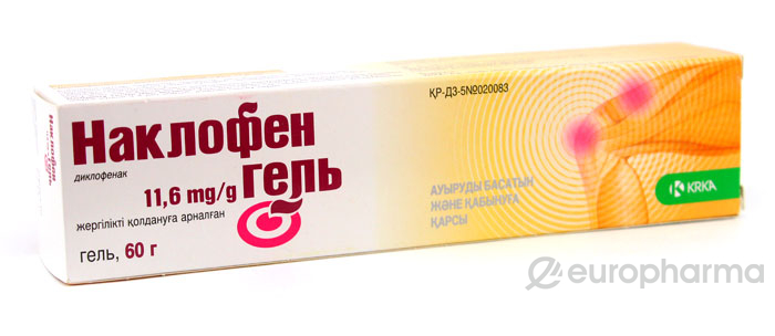 Наклофен 11,6 мг/кг 60 гр, гель Наклофен 11,6 мг/кг 60 гр, гель