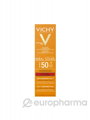 Vichy солнцезащитный крем антивозрастной уход 3 в1 SPF50 50мл