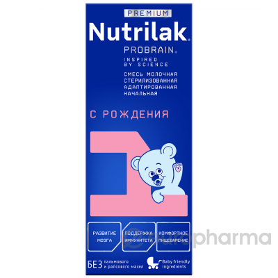 Nutrilak premium 1 смесь адаптированная готовая к употреблению (0-6 мес) 200гр Nutrilak premium 1 смесь адаптированная готовая к употреблению (0-6 мес) 200гр